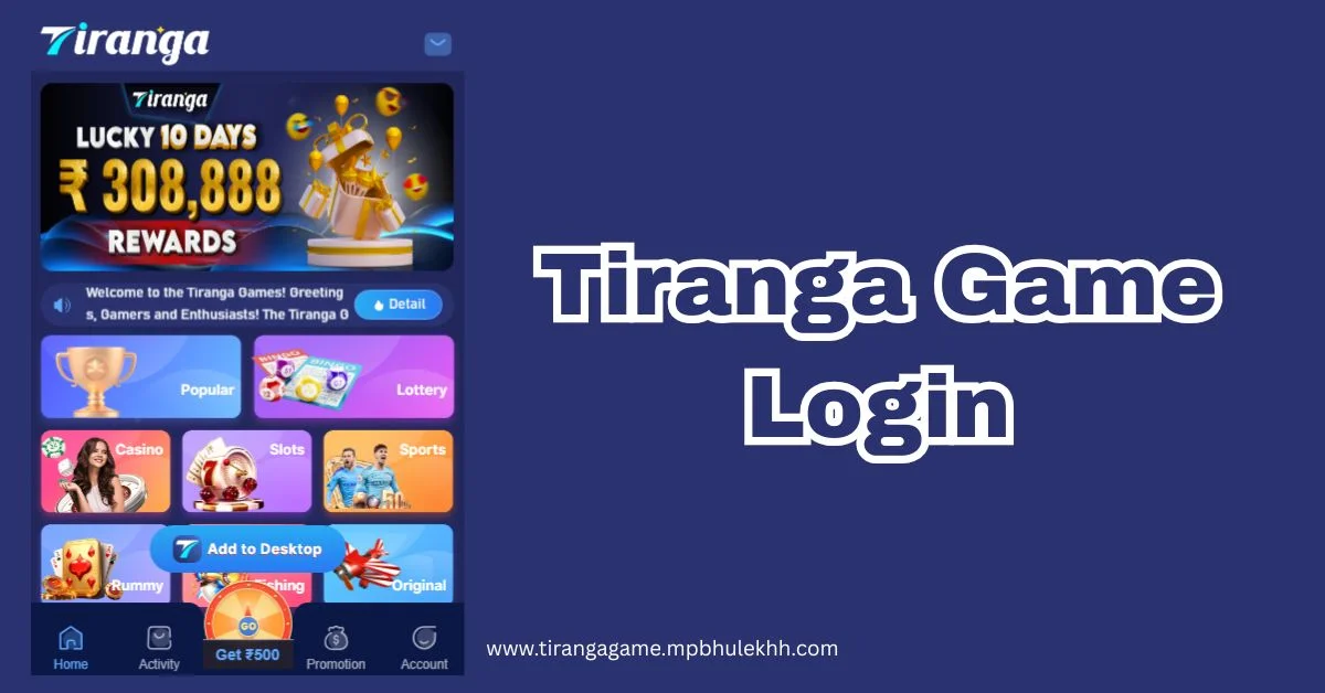 Tiranga Game Login